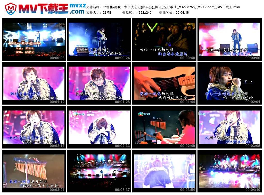 郑智化-用我一辈子去忘记(演唱会)_国语_流行歌曲_MA508758